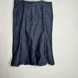 Ashley Stewart Women's Grey and Black Skirt size 20W